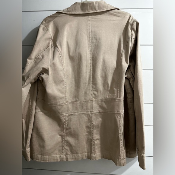 Venezia Lane Bryant Coat Jacket Tan Khaki Career Size 18 NEW - Picture 11 of 16